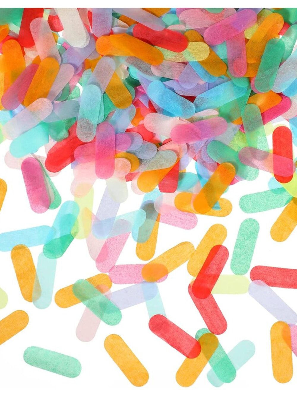 Rainbow Tissue Confetti Sprinkles for Ice Cream Birthday Party,50g